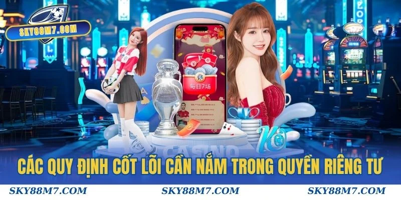 Các quy định cốt lõi cần nắm trong quyền riêng tư của Sky88