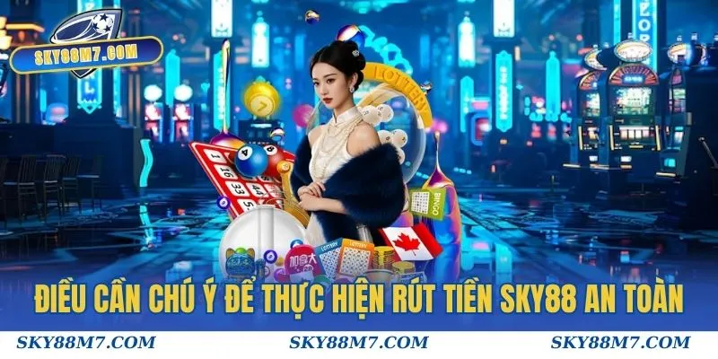 Điều cần chú ý để thực hiện rút tiền Sky88 an toàn